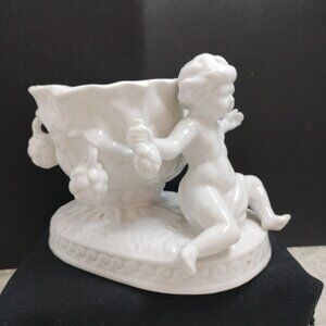 TA Japanese Cherub Holding Fruit Porcelain Compote Dish Bowl 2312B